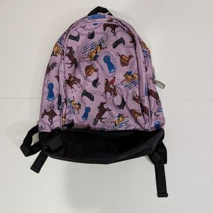 Wildkin Horse Print Backpack Purple and Black, Kids School Bag, 2 Compartments